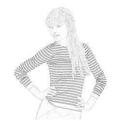 Disegno da colorare: Taylor Swift (Celebrità) #123867 - Pagine da Colorare Stampabili Gratuite