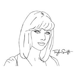 Disegno da colorare: Taylor Swift (Celebrità) #123873 - Pagine da Colorare Stampabili Gratuite