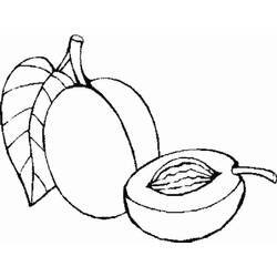 Disegno da colorare: Albicocca (Cibo e Nutrizione) #184240 - Pagine da Colorare Stampabili Gratuite