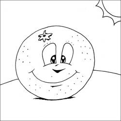 Disegni da colorare: Arancia - Pagine da Colorare Stampabili Gratuite