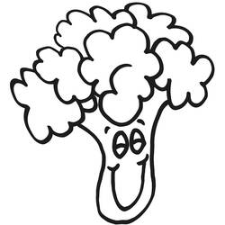 Disegno da colorare: Broccoli (Cibo e Nutrizione) #203709 - Pagine da Colorare Stampabili Gratuite