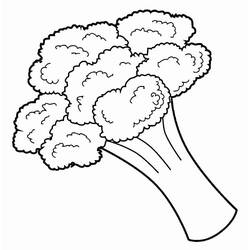 Disegno da colorare: Broccoli (Cibo e Nutrizione) #203713 - Pagine da Colorare Stampabili Gratuite