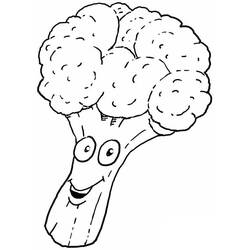 Disegno da colorare: Broccoli (Cibo e Nutrizione) #203719 - Pagine da Colorare Stampabili Gratuite