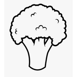 Disegno da colorare: Broccoli (Cibo e Nutrizione) #203722 - Pagine da Colorare Stampabili Gratuite