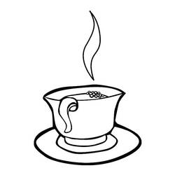 Disegno da colorare: Caffè (Cibo e Nutrizione) #210499 - Pagine da Colorare Stampabili Gratuite