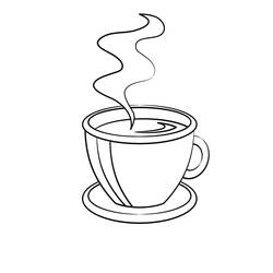Disegno da colorare: Caffè (Cibo e Nutrizione) #210505 - Pagine da Colorare Stampabili Gratuite