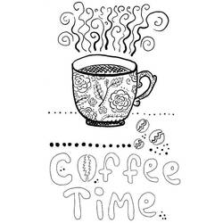 Disegno da colorare: Caffè (Cibo e Nutrizione) #210507 - Pagine da Colorare Stampabili Gratuite