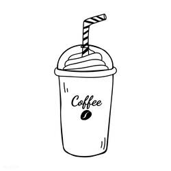 Disegno da colorare: Caffè (Cibo e Nutrizione) #210510 - Pagine da Colorare Stampabili Gratuite