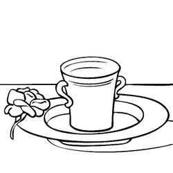 Disegno da colorare: Caffè (Cibo e Nutrizione) #210519 - Pagine da Colorare Stampabili Gratuite