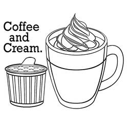 Disegno da colorare: Caffè (Cibo e Nutrizione) #210522 - Pagine da Colorare Stampabili Gratuite