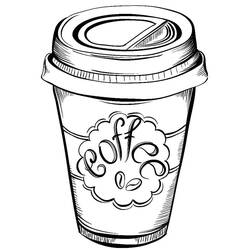 Disegno da colorare: Caffè (Cibo e Nutrizione) #210524 - Pagine da Colorare Stampabili Gratuite