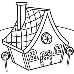 Disegni da colorare: Casa di Pan di Zenzero - Pagine da Colorare Stampabili Gratuite