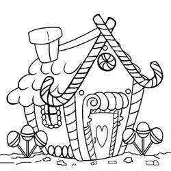 Disegno da colorare: Casa di Pan di Zenzero (Cibo e Nutrizione) #199227 - Pagine da Colorare Stampabili Gratuite