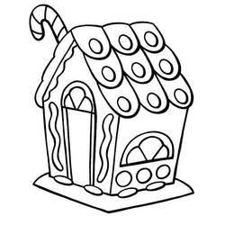 Disegno da colorare: Casa di Pan di Zenzero (Cibo e Nutrizione) #199228 - Pagine da Colorare Stampabili Gratuite