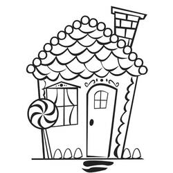 Disegno da colorare: Casa di Pan di Zenzero (Cibo e Nutrizione) #199231 - Pagine da Colorare Stampabili Gratuite