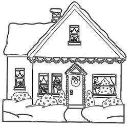 Disegno da colorare: Casa di Pan di Zenzero (Cibo e Nutrizione) #199235 - Pagine da Colorare Stampabili Gratuite