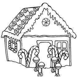 Disegno da colorare: Casa di Pan di Zenzero (Cibo e Nutrizione) #199239 - Pagine da Colorare Stampabili Gratuite
