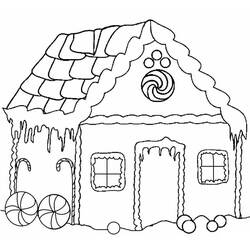 Disegno da colorare: Casa di Pan di Zenzero (Cibo e Nutrizione) #199240 - Pagine da Colorare Stampabili Gratuite