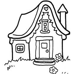 Disegno da colorare: Casa di Pan di Zenzero (Cibo e Nutrizione) #199243 - Pagine da Colorare Stampabili Gratuite