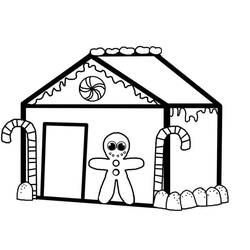 Disegno da colorare: Casa di Pan di Zenzero (Cibo e Nutrizione) #199244 - Pagine da Colorare Stampabili Gratuite