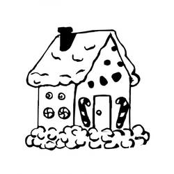 Disegno da colorare: Casa di Pan di Zenzero (Cibo e Nutrizione) #199245 - Pagine da Colorare Stampabili Gratuite