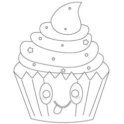 Disegno da colorare: Cibo Kawaii (Cibo e Nutrizione) #209289 - Pagine da Colorare Stampabili Gratuite