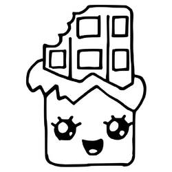 Disegno da colorare: Cibo Kawaii (Cibo e Nutrizione) #209291 - Pagine da Colorare Stampabili Gratuite