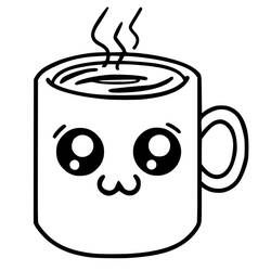 Disegno da colorare: Cibo Kawaii (Cibo e Nutrizione) #209292 - Pagine da Colorare Stampabili Gratuite