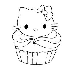 Disegno da colorare: Cupcake (Cibo e Nutrizione) #210588 - Pagine da Colorare Stampabili Gratuite