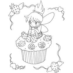 Disegno da colorare: Cupcake (Cibo e Nutrizione) #210598 - Pagine da Colorare Stampabili Gratuite