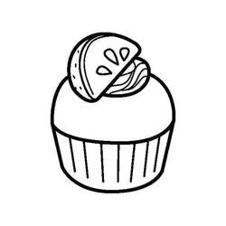 Disegno da colorare: Cupcake (Cibo e Nutrizione) #210618 - Pagine da Colorare Stampabili Gratuite