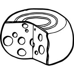 Disegni da colorare: Formaggio - Pagine da Colorare Stampabili Gratuite