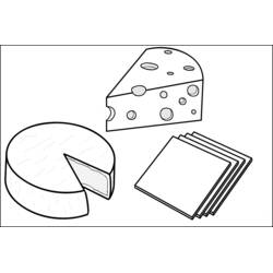 Disegno da colorare: Formaggio (Cibo e Nutrizione) #217623 - Pagine da Colorare Stampabili Gratuite