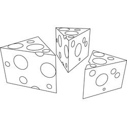 Disegno da colorare: Formaggio (Cibo e Nutrizione) #217629 - Pagine da Colorare Stampabili Gratuite