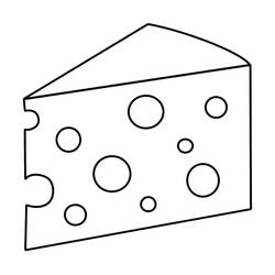 Disegno da colorare: Formaggio (Cibo e Nutrizione) #217641 - Pagine da Colorare Stampabili Gratuite