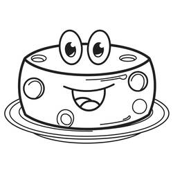 Disegno da colorare: Formaggio (Cibo e Nutrizione) #217645 - Pagine da Colorare Stampabili Gratuite