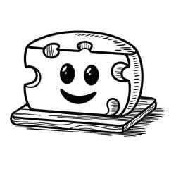 Disegno da colorare: Formaggio (Cibo e Nutrizione) #217646 - Pagine da Colorare Stampabili Gratuite