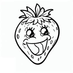 Disegno da colorare: Fragola (Cibo e Nutrizione) #186952 - Pagine da Colorare Stampabili Gratuite