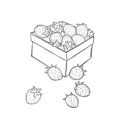 Disegno da colorare: Fragola (Cibo e Nutrizione) #186957 - Pagine da Colorare Stampabili Gratuite
