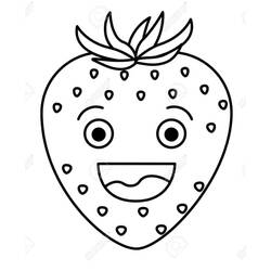 Disegno da colorare: Fragola (Cibo e Nutrizione) #186971 - Pagine da Colorare Stampabili Gratuite