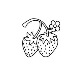 Disegno da colorare: Fragola (Cibo e Nutrizione) #186976 - Pagine da Colorare Stampabili Gratuite