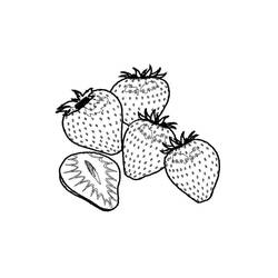 Disegno da colorare: Fragola (Cibo e Nutrizione) #186979 - Pagine da Colorare Stampabili Gratuite