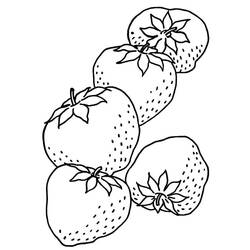 Disegno da colorare: Fragola (Cibo e Nutrizione) #186980 - Pagine da Colorare Stampabili Gratuite
