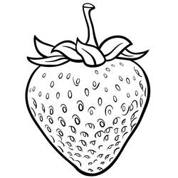 Disegno da colorare: Fragola (Cibo e Nutrizione) #186988 - Pagine da Colorare Stampabili Gratuite
