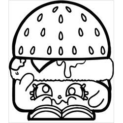 Disegno da colorare: Hamburger (Cibo e Nutrizione) #186760 - Pagine da Colorare Stampabili Gratuite