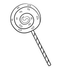 Disegno da colorare: Lecca-lecca (Cibo e Nutrizione) #213751 - Pagine da Colorare Stampabili Gratuite