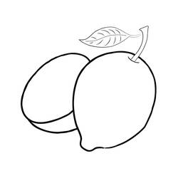 Disegno da colorare: Limone (Cibo e Nutrizione) #185006 - Pagine da Colorare Stampabili Gratuite