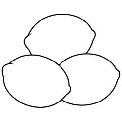 Disegno da colorare: Limone (Cibo e Nutrizione) #185015 - Pagine da Colorare Stampabili Gratuite