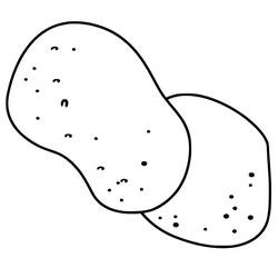 Disegno da colorare: Patata (Cibo e Nutrizione) #207414 - Pagine da Colorare Stampabili Gratuite