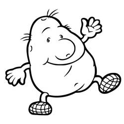 Disegno da colorare: Patata (Cibo e Nutrizione) #207415 - Pagine da Colorare Stampabili Gratuite